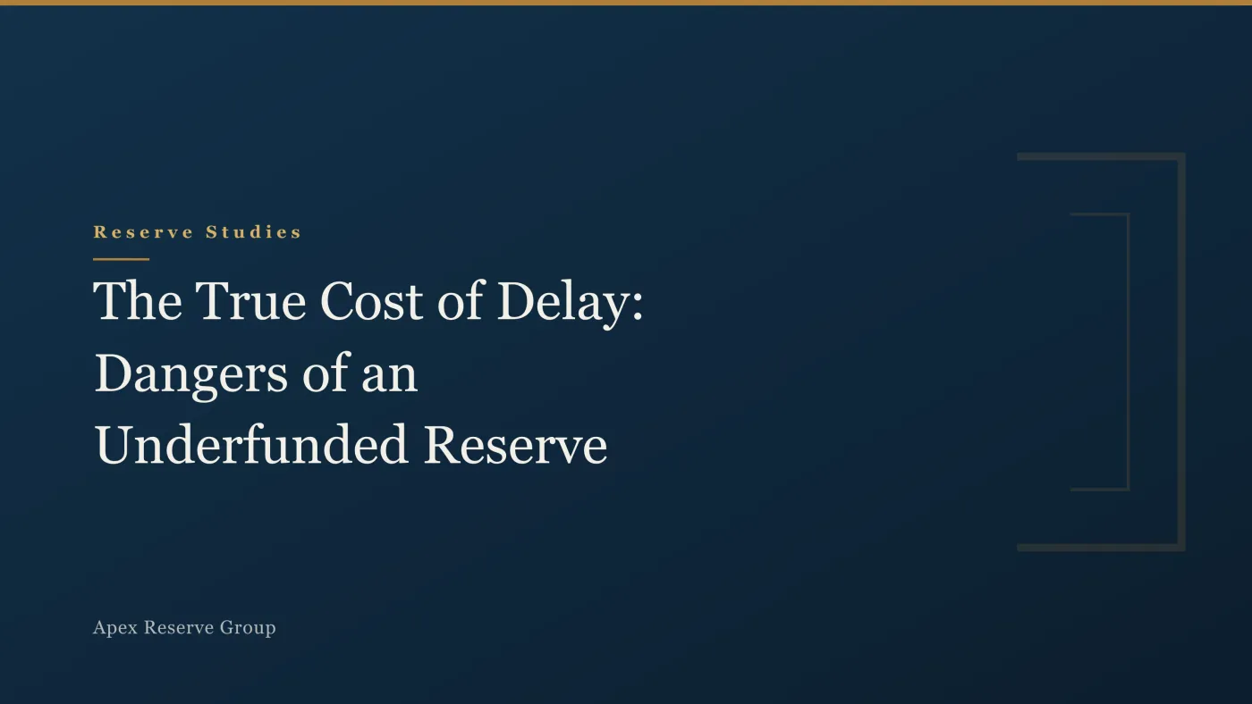 The True Cost of Delay: Dangers of an Underfunded Reserve