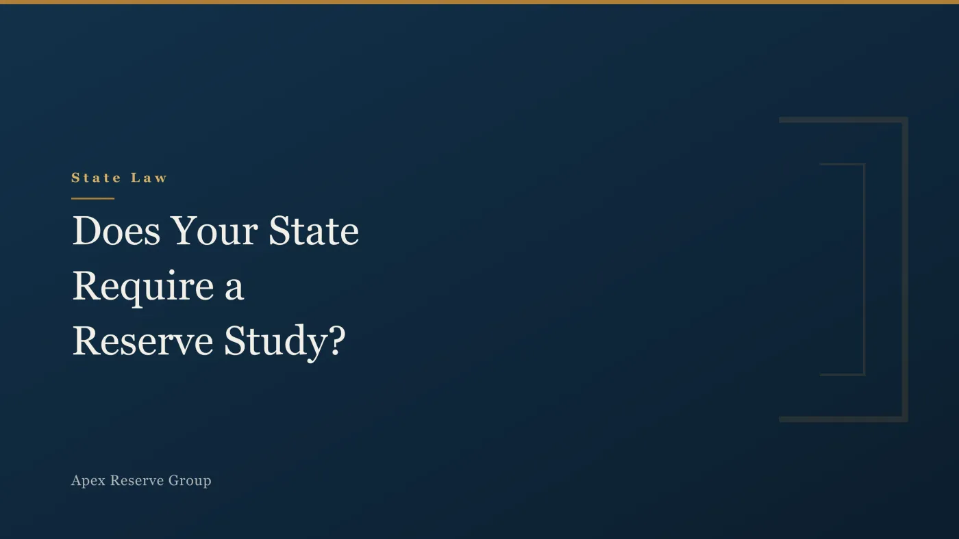 Does Your State Require a Reserve Study?