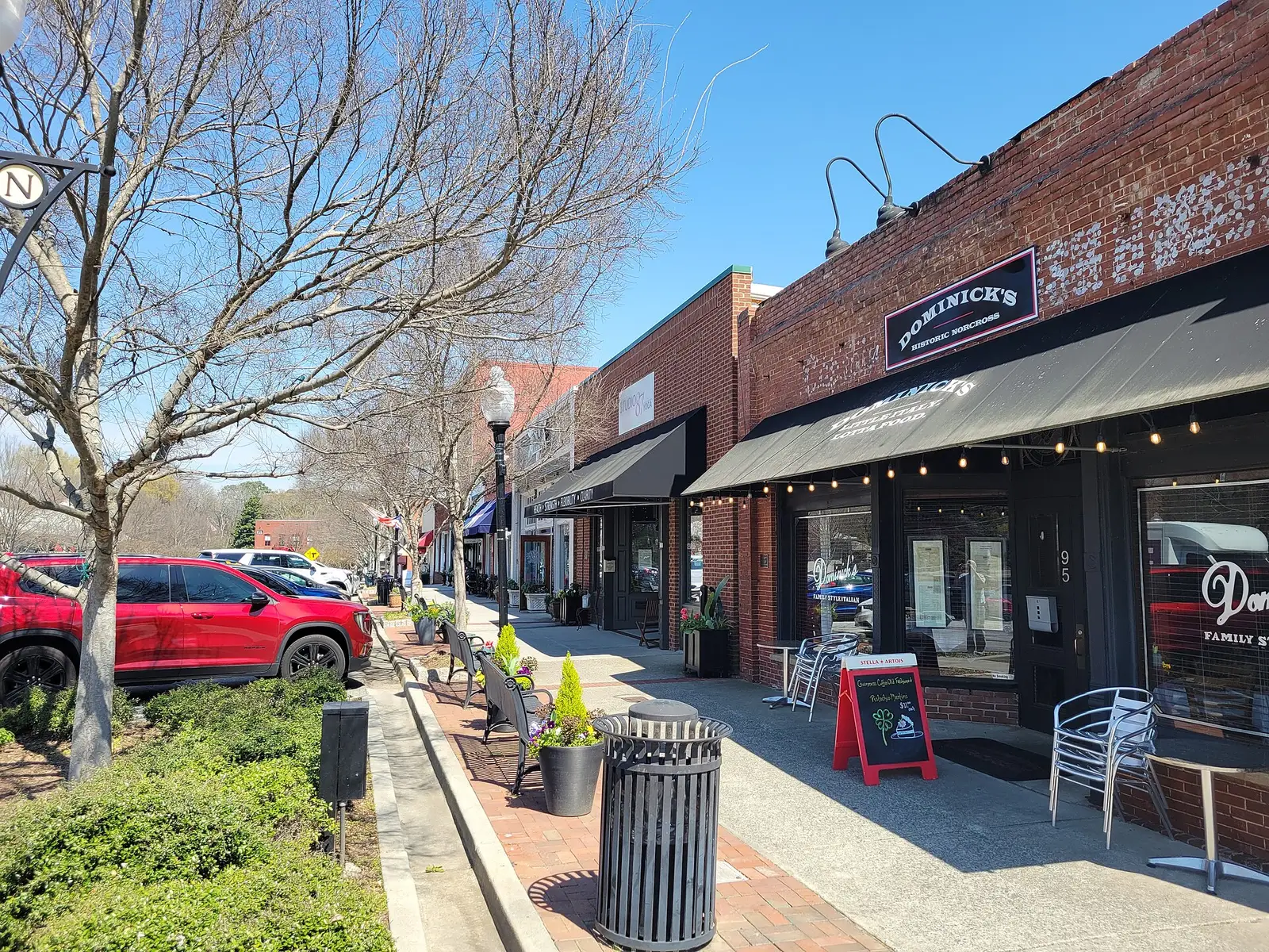 South Peachtree Street in historic downtown Norcross, Georgia