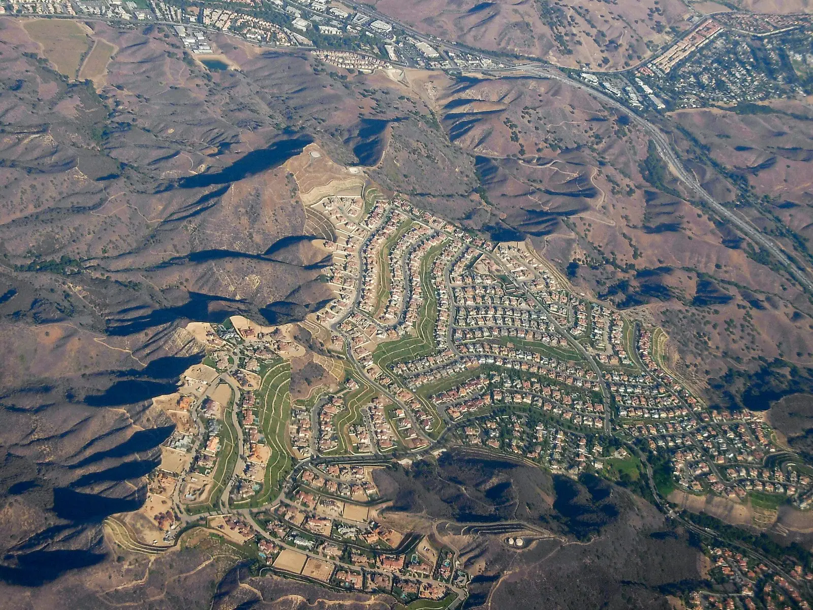 Hillside gated community in Calabasas, California