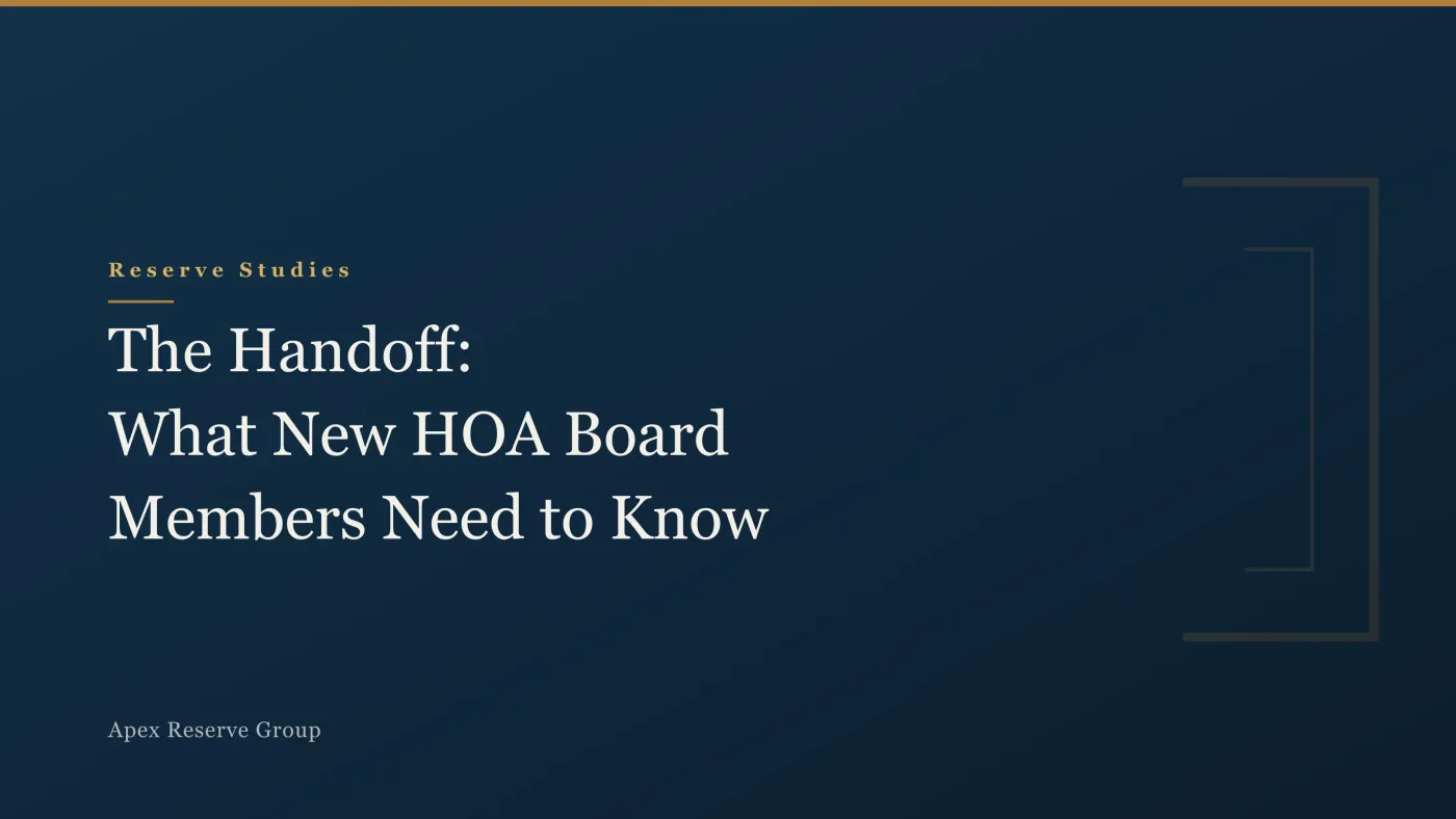 The Handoff: What New HOA Board Members Need to Know